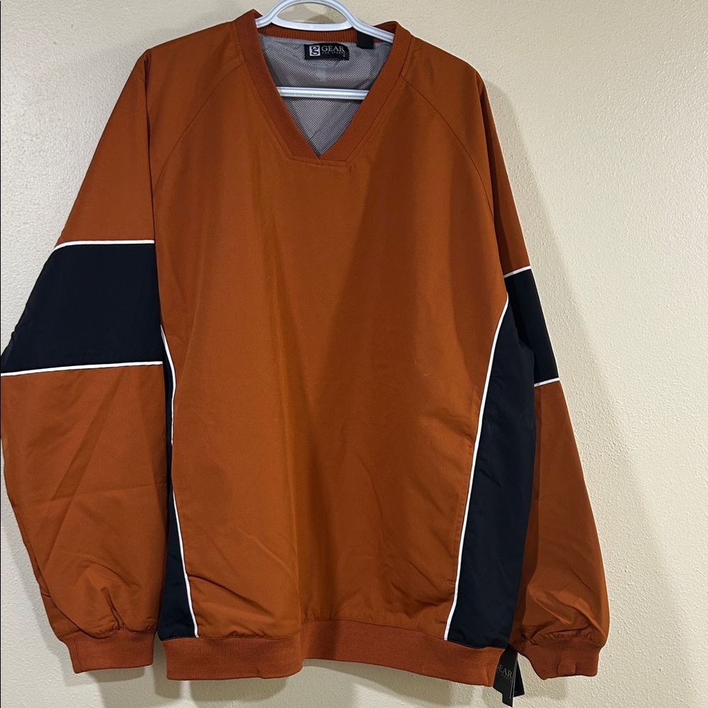 Gear For Sports Orange & Black Pullover Shirt Jacket Men’s XL 2XL NWT Retail $65